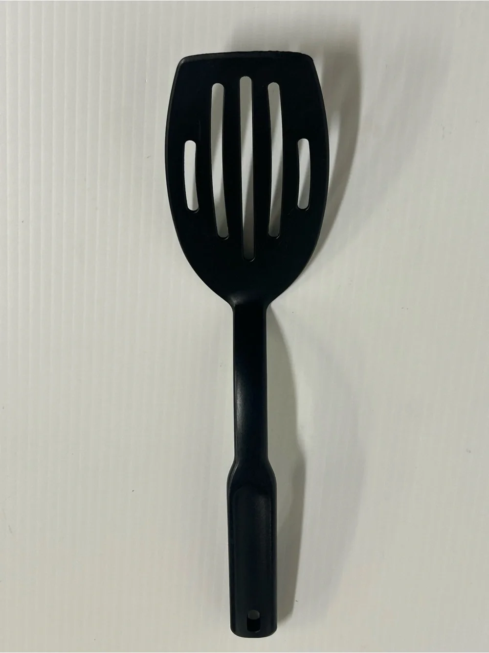 Pampered Chef Black Nylon Slotted Spatula Turner Flipper  Heat Resistant